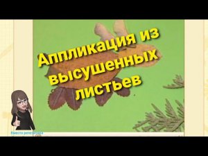 Аппликация из листьев. Технология 1 класс.