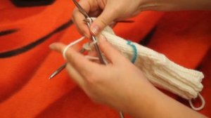 Варежки спицами | простой способ | узор "Звёздочки" спицами