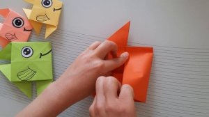 Origami ile Balık Yapımı/Making Fish with Origami/Изготовление рыбок из оригами/DIY Origami