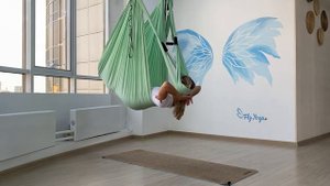 Связка в гамаке #flyyoga #йогавгамаках #флаййога #aeroyoga #airyoga