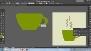 Как нарисовать чашку горячего чая или кофе в программе Adobe Illustrator