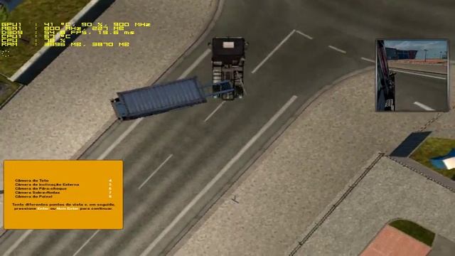 teste Euro Truck Simulator 2 no A4 6300 смотреть онлайн