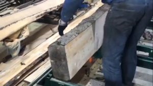 Ленточная пилорама TWE-6500 (МГ6500, mg 6500) с двухсторонним пилением с победитовой пилой