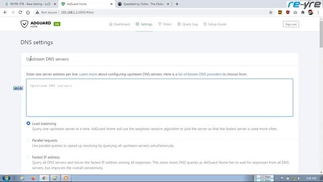 SETTING ADGUARD HOME FOR OPENCLASH | OPENWRT REYRE-STB
