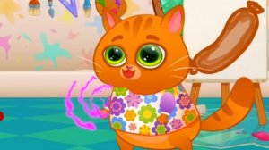 История для детей как Арина и котик Bubbu играют в игре | Арина как мама собирает Бубу в сад