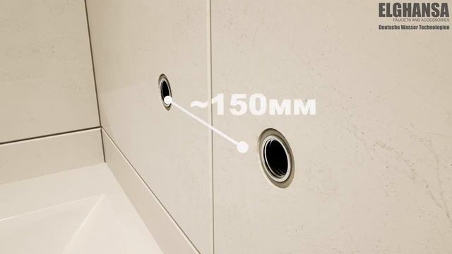 Однорычажный смеситель для ванны ELGHANSA арт.2320235 с монолитным изливом, из латуни, хром смотреть онлайн