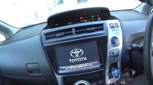 Первый запуск в -35 градусов!!!  Toyota Prius Alpha - тест из Сибири