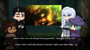 GACHA LIFE Berserk React to Guts vs Rosine. Fan Animation (Berserk) (Tik tok) (English/Português)