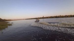 Мотор - болотоход/ испытания в густой траве/ покатухи/ лютая траворезка / Аналог водомета!