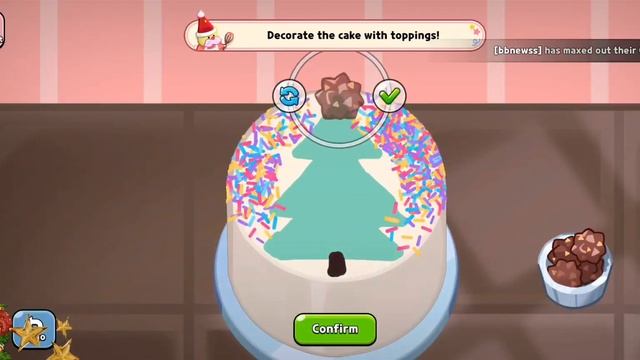 Готовим новогодний торт?? в Cookie Run: Kingdom! | (+ Новогоднее поздравление?) смотреть онлайн