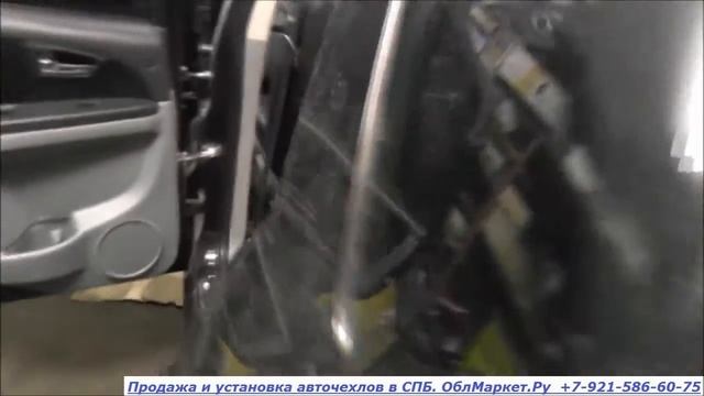 Suzuki SX4. Установка авточехлов из экокожи. смотреть онлайн