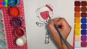 Робот помощник РО из мультика Ник изобретатель. Простые рисунки для детей.