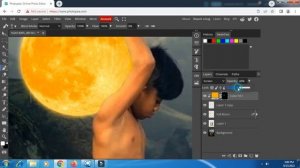 Boy and Moon Photo Manipulation Speed Tutorial - The Best Photopea Manipulation Photo #31