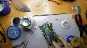 Ремонт слота SD карты на планшете