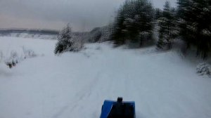 Катание на мотобуксировщике