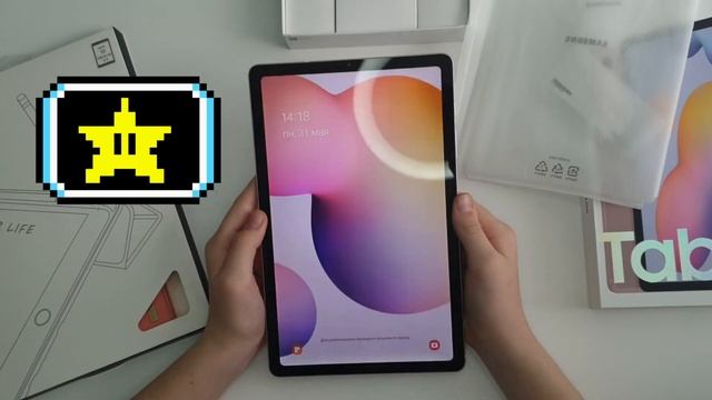 Распаковка samsung Tab S6 Lite