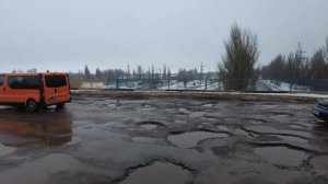 Мост на Мирноград (Димитровский мост) Покровск - Мирноград. 5 января 2022 год. Требушкин