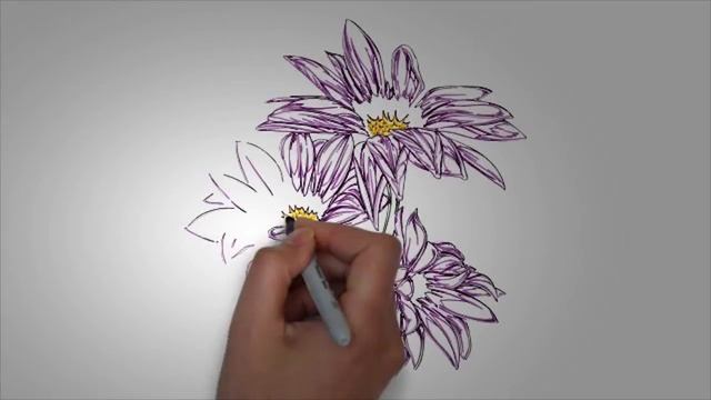 КАК НАРИСОВАТЬ ЦВЕТЫ карандашом для начинающих