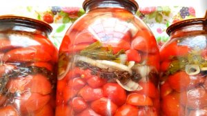 Помидоры дольками без стерилизации на зиму! Очень вкусно!