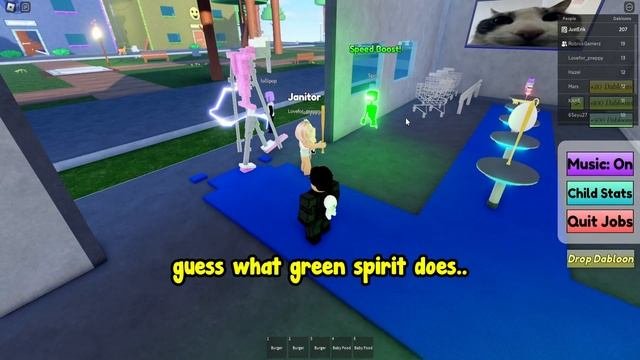 RAISE A CHILD SPIRIT GUIDE(gold Spirit, Green Spirit, Fusing Spirits & More..) | ROBLOX