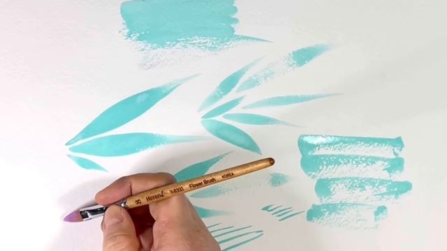 Кисть кошачий язык Herend из акварельной синтетики. Видео обзор смотреть онлайн