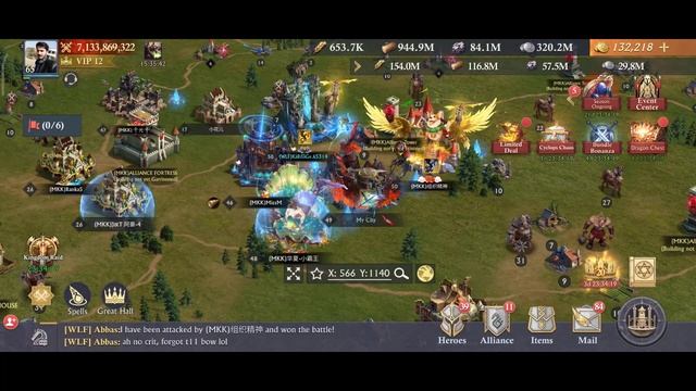MKK beast with 40b power sent all marches on me to solo zero my castle in raid | King of Avalon смотреть онлайн