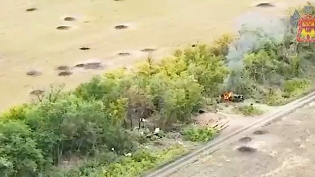 Точный миномётный огонь по позициям ВСУк в лесополосе Запорожской области..MP4 смотреть онлайн