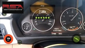 BMW F30 320d 270hp 520nm | RSA Motorsports Stage3 | 100 - 200 km/h Test | Hybrid Turbo | Intercoole