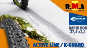 MTB покрышки Schwalbe RAPID ROB - 27.5 (K-GUARD Active LINE) creepy content