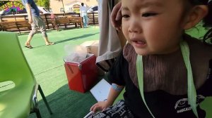 [SUB] 잘생긴 오빠가 귀엽다고 해서 쑥스러운 루다...? (새로운 친구들과 야외 키즈카페에서 놀기)