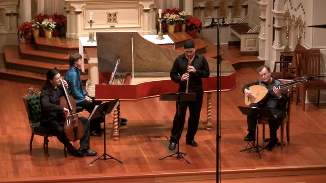 G.P. Telemann Sonata in F major, Grave; Gonzalo X. Ruiz, baroque oboe with Voices of Music смотреть онлайн