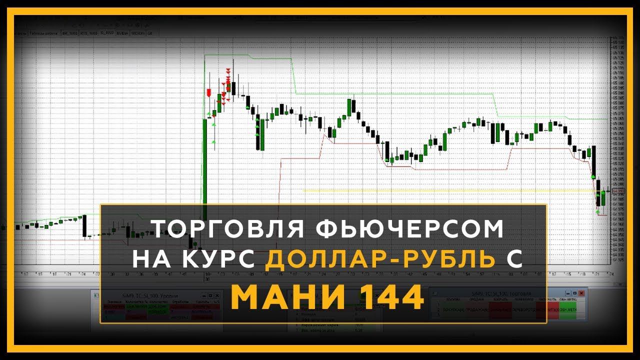 Торговля фьючерсом SI с торговым роботом МАНИ 144. Трейдинг онлайн с Сергеем Змеевым. 18+
