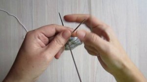 Вязание мыска носка спицами. Носки для начинающих.