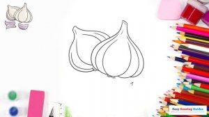 How to Draw Garlic: Easy Step by Step Drawing Tutorial for Beginners