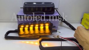 Надфарник светодиодный на Ниву 6 линз