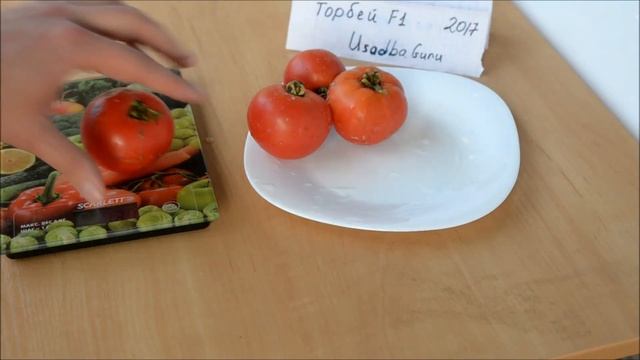 Томат "Торбей" F1 -  масса плодов, вид на срезе смотреть онлайн