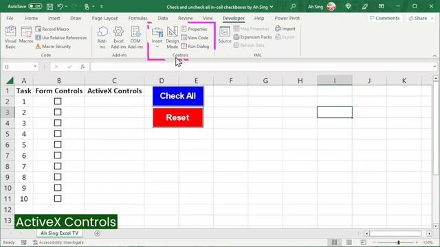 Check and uncheck all in-cell checkboxes in one click смотреть онлайн