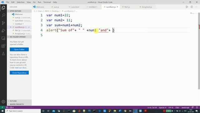 How To Run  Javascript Code In Visual Studio Code | Visual Studio code tutorial 2022