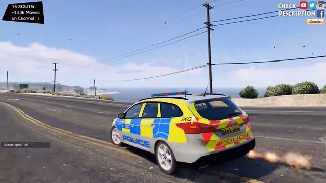 GTA V - 2016 Metropolitan Police Ford Focus IRV | Mods / Modifications _REVIEW смотреть онлайн