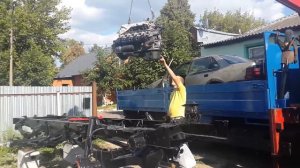 Установка двигателя ГАЗ 66 Шишига