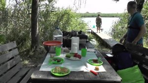 Рыбалка с женой на толстолоба.