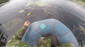 Ловля щуки на блесну с голографической наклейкой, видео rybachil.ru