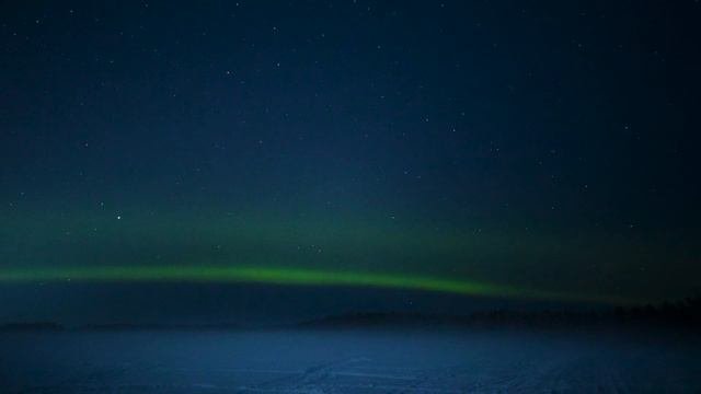 Северное сияние в Ленинградской области