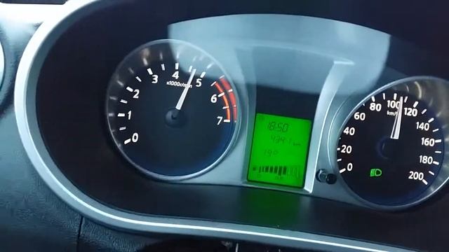 Разгон Датсун ОН ДО.  0-140 км / ч.