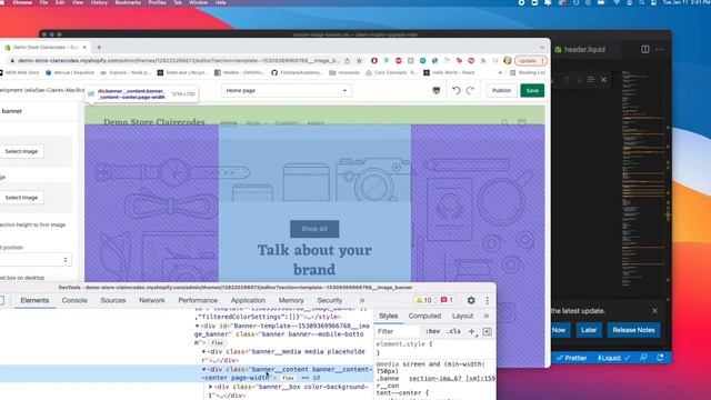 Shopify 2.0 Coding Tutorial: Building on Dawn Theme [Part 5: Adding Image Banner CTA Positioning] смотреть онлайн