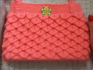 Вяжем сумочку крючком/детская сумочка/knitted bag/punto de la bolsa de
