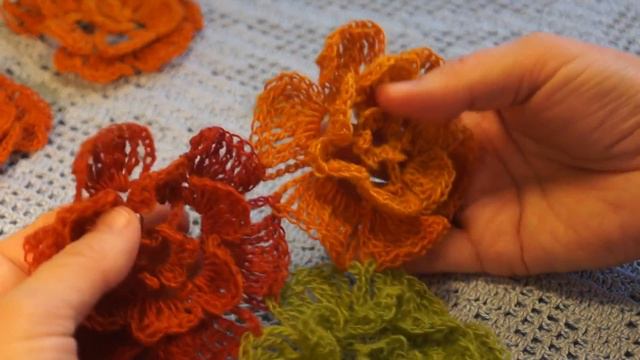 Цветочная шаль крючком - Floral Crochet Shawl (Шаль #19)