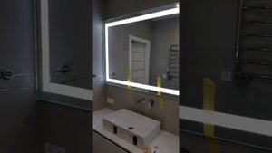 Зеркало с подогревом, подсветкой и линзой