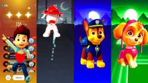 Paw patrol - Ryder - Marshall - Chase - Skye | Tiles Hop EDM Rush ?