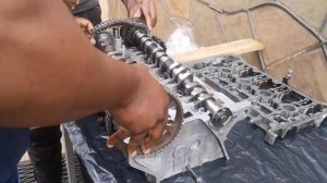 Alligning 2005-2008 AUDI A4 alt Engine 2.0, twin Cam Shafts and Drive Chain